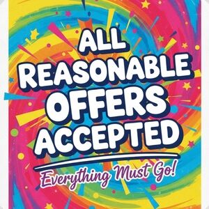 Multiples Rainbow Sale Sign